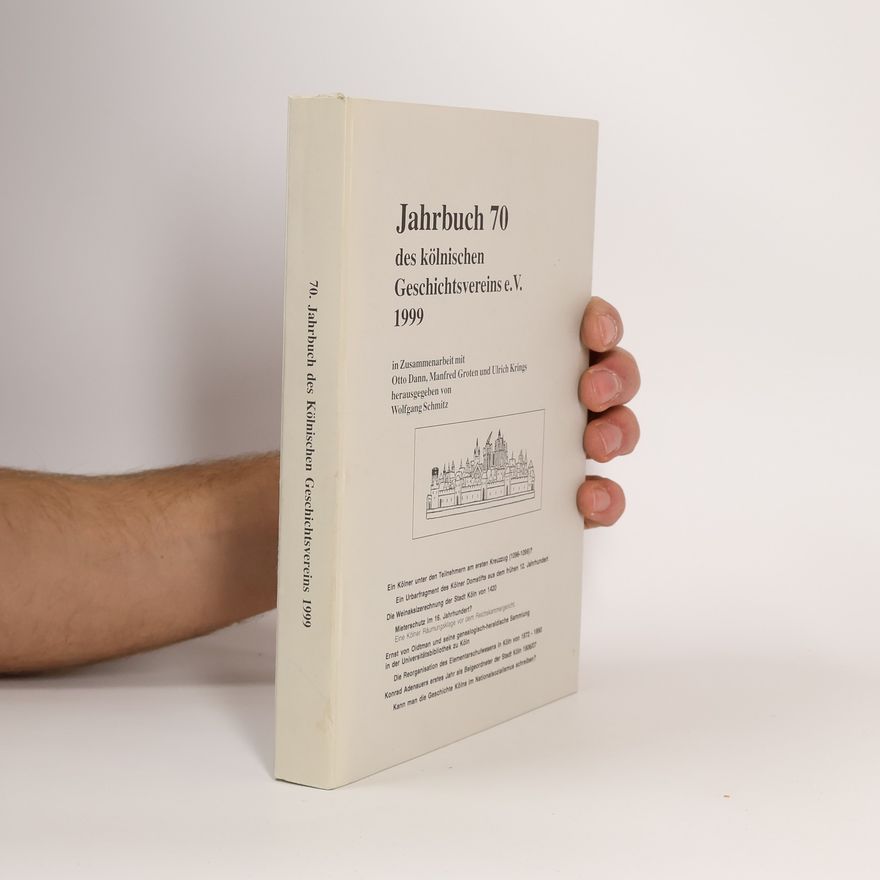 Manfred Groten Jahrbuch des Kölnischen Geschichtsvereins Band 70.1999
