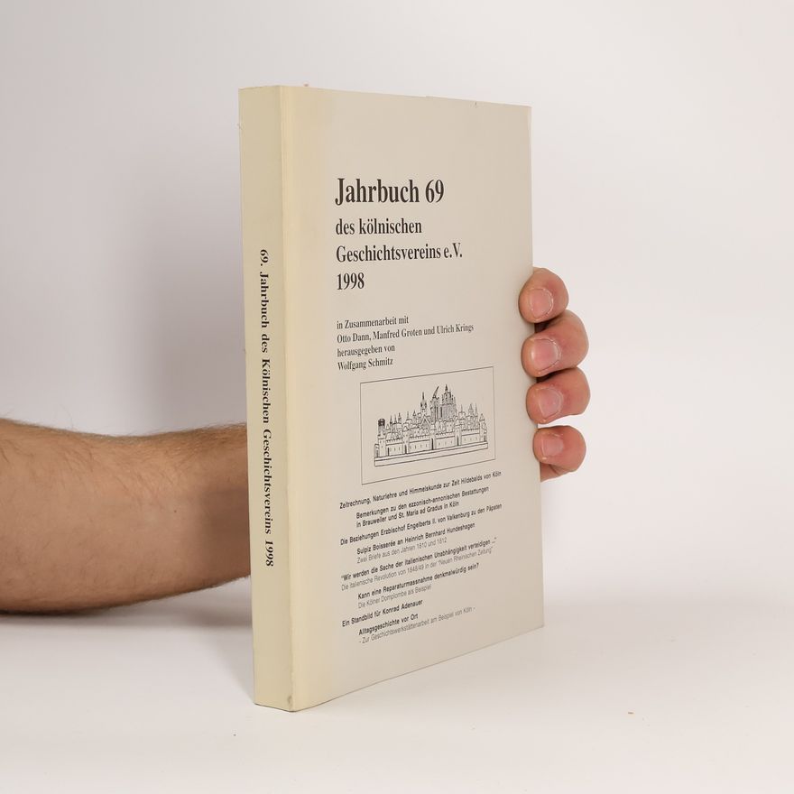 Manfred Groten Jahrbuch des Kölnischen Geschichtsvereins Band 69.1998
