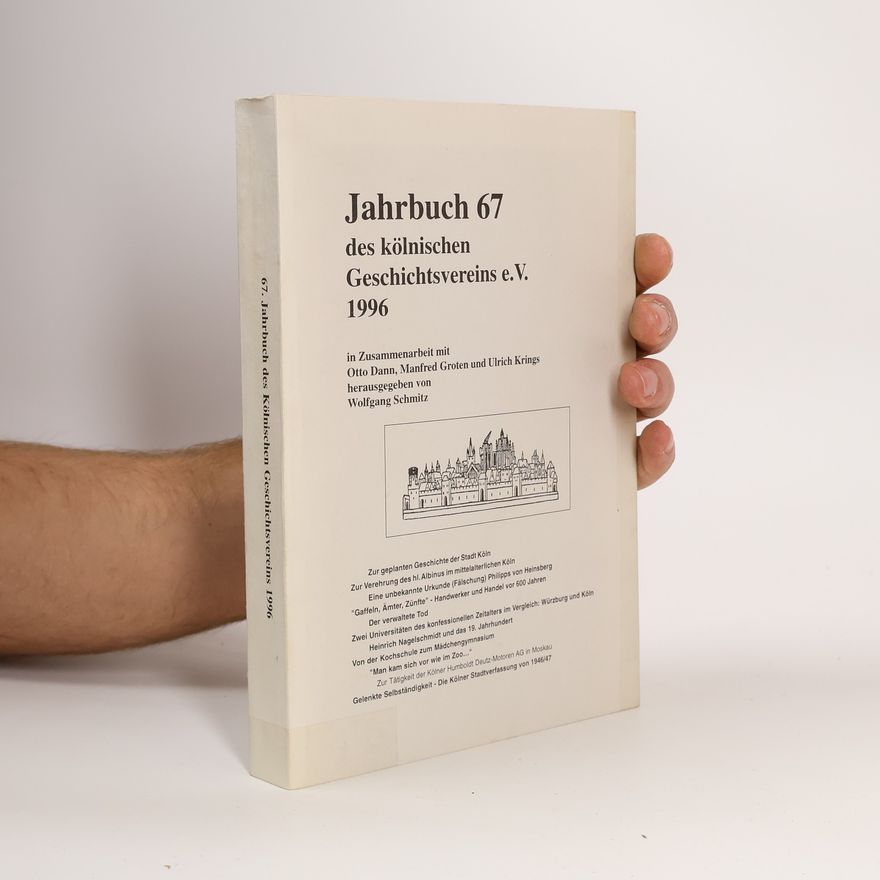 Manfred Groten Jahrbuch 67 des Kölnischen Geschichtsvereins