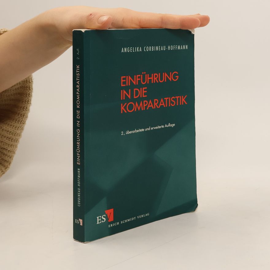 Angelika Corbineau Hoffmann Einführung in die Komparatistik