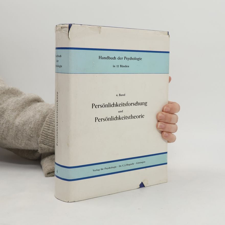 Various authors Handbuch der Psychologie in 12 Bänden. Band 4