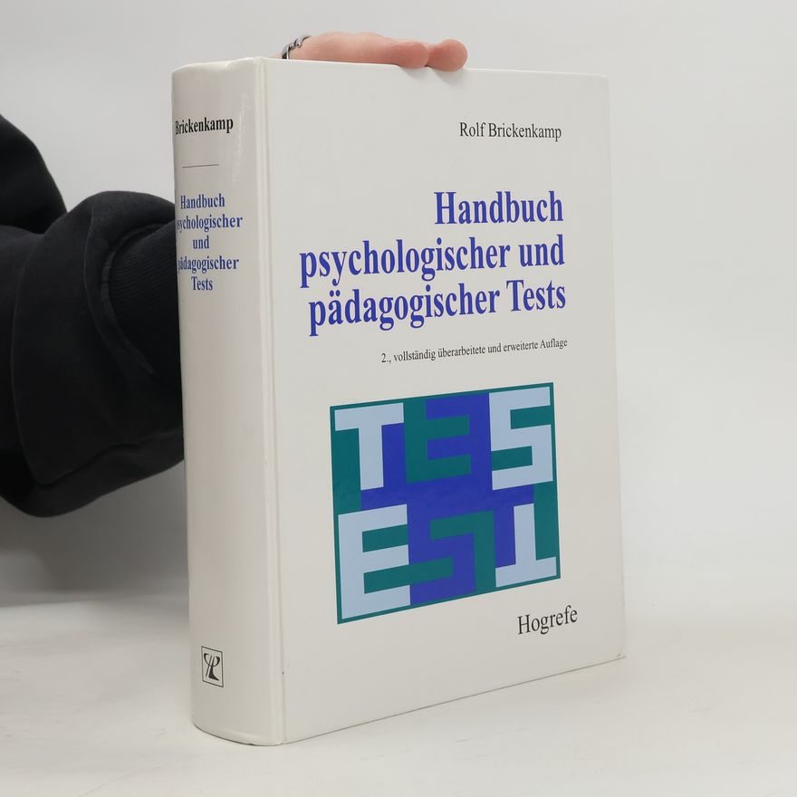 Rolf Brickenkamp Handbuch psychologischer und pädagogischer Tests