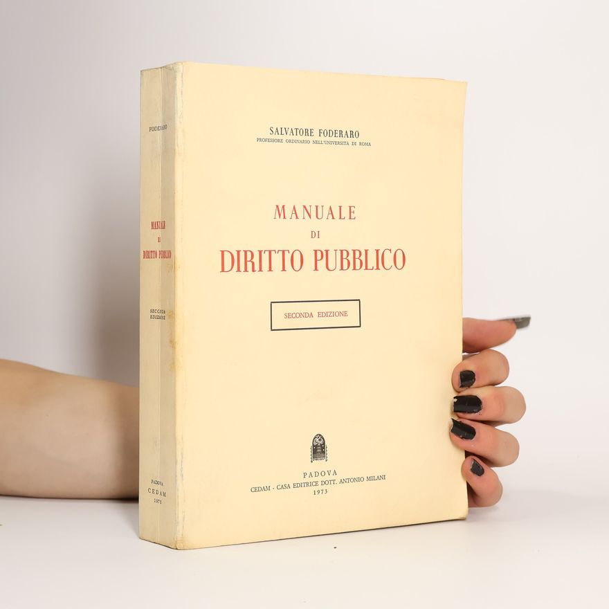 Salvatore Foderaro Manuale di diritto pubblico