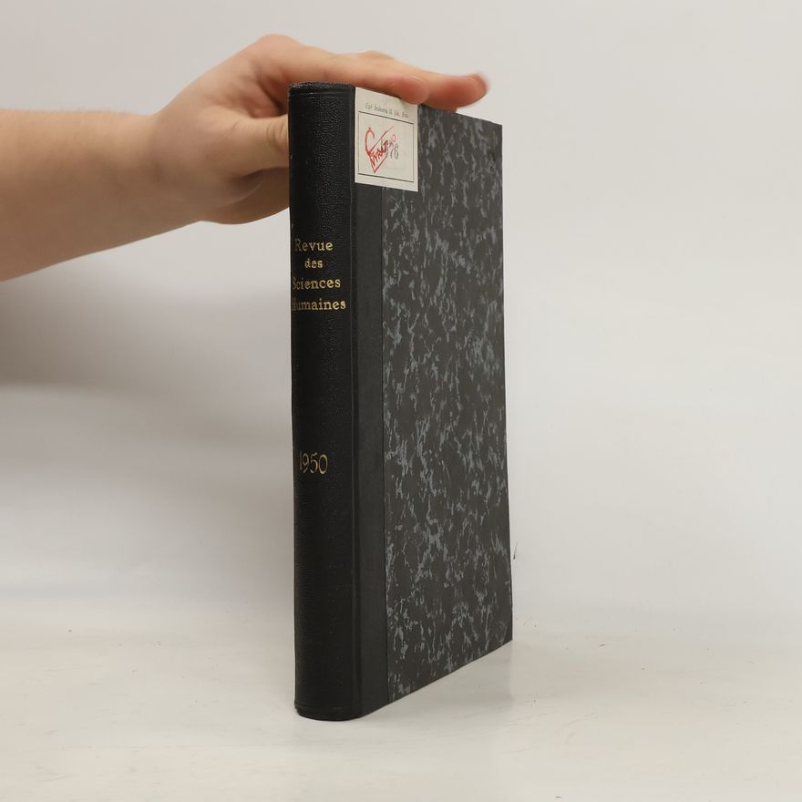 AA.VV. Revue des Sciences Humaines