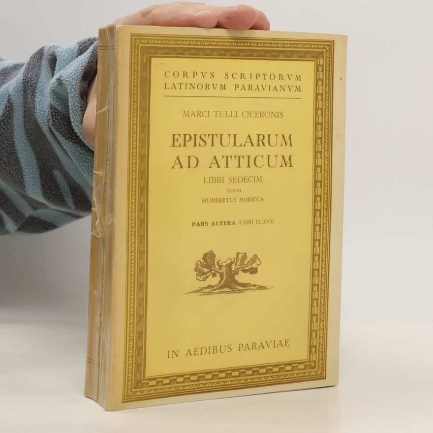 Marcus Tullius Cicero Epistularum ad Atticum
