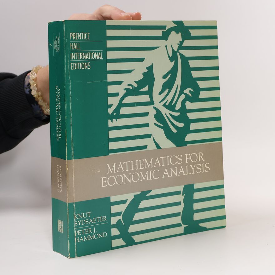 Knut Sydsæter Mathematics for Economic Analysis