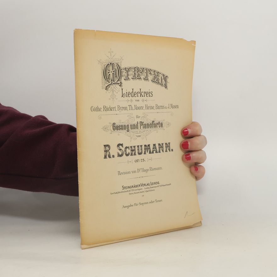 Robert Schumann Gesang und Pianoforte