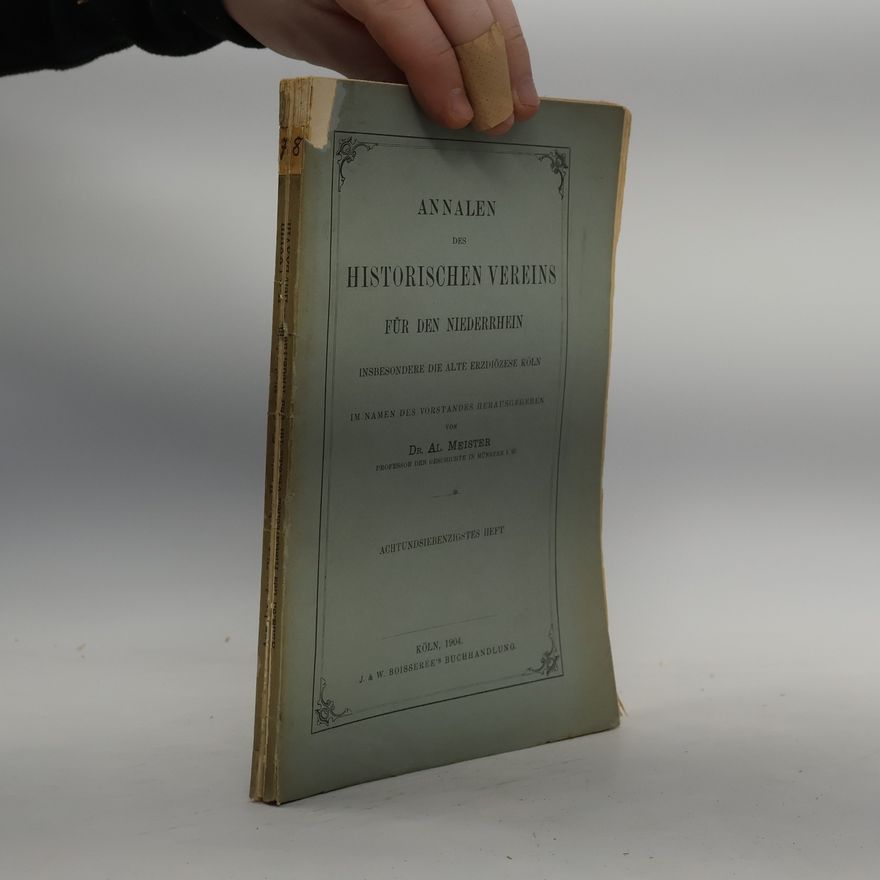 Collectif d'auteurs Annalen des Historischen Vereins für den Niederrhein