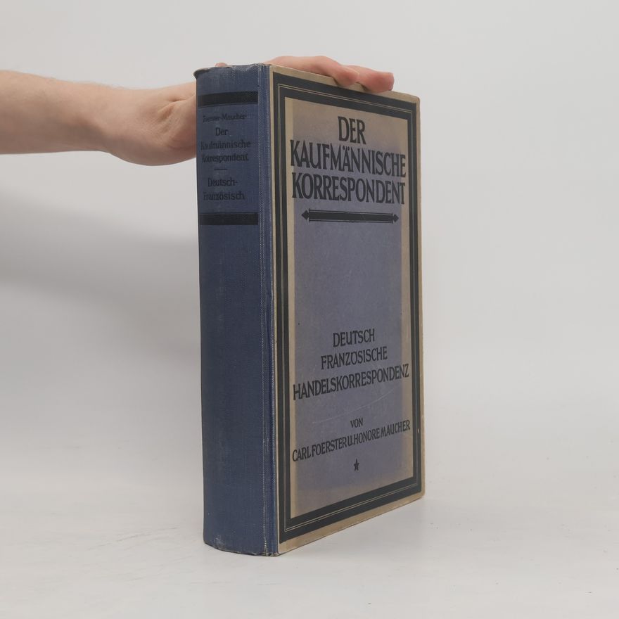Honoré Maucher Der Kaufmännische Korrespondent