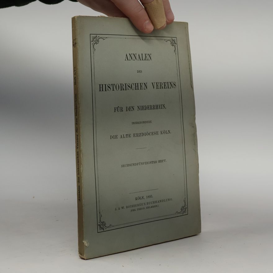 Autorenkollektiv Annalen des Historischen Vereins für den Niederrhein