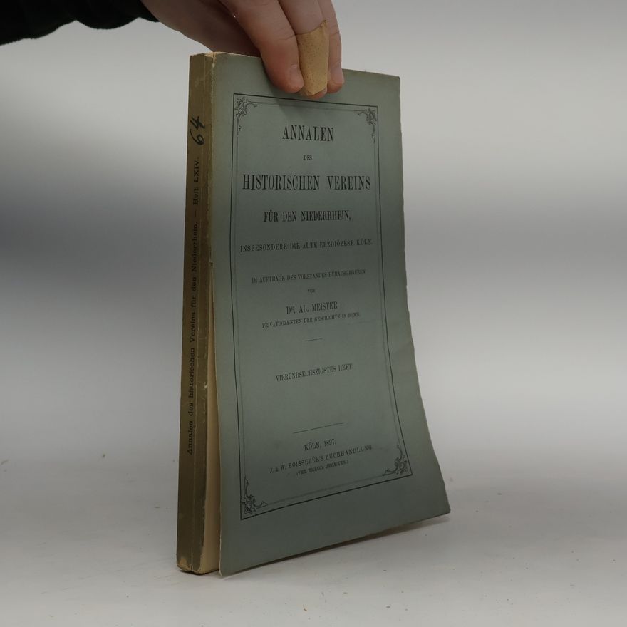 Collectif d'auteurs Annalen des Historischen Vereins für den Niederrhein
