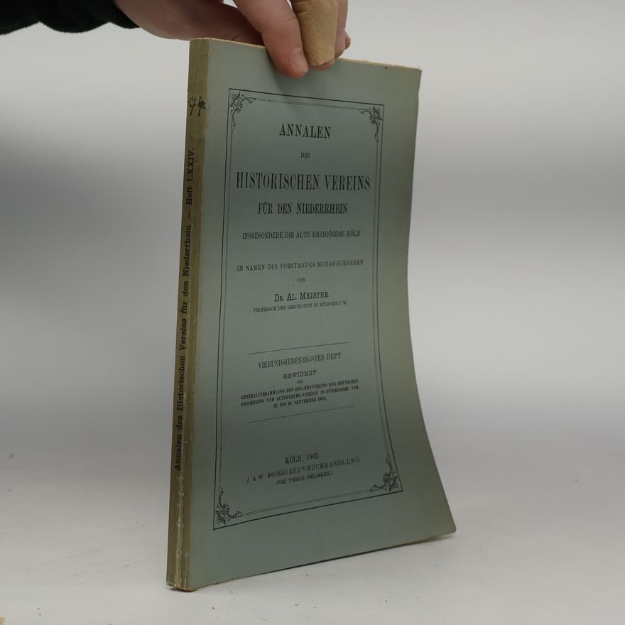 Collectif d'auteurs Annalen des Historischen Vereins für den Niederrhein