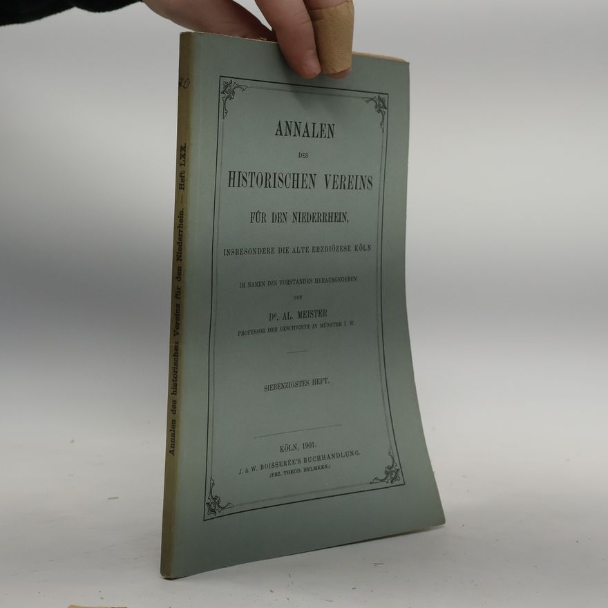 Collectif d'auteurs Annalen des Historischen Vereins für den Niederrhein