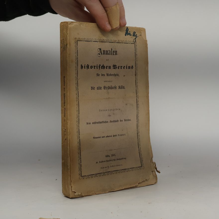 Kolektiv autorů Annalen des historischen Vereins für den Niederrhein