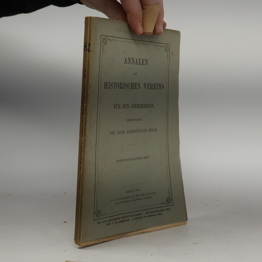 Collectif d'auteurs Annalen des historischen Vereins für den Niederrhein