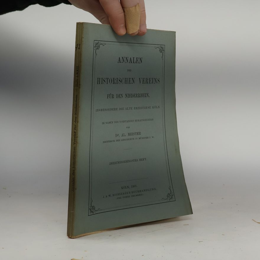 Collectif d'auteurs Annalen des historischen Vereins für den Niederrhein