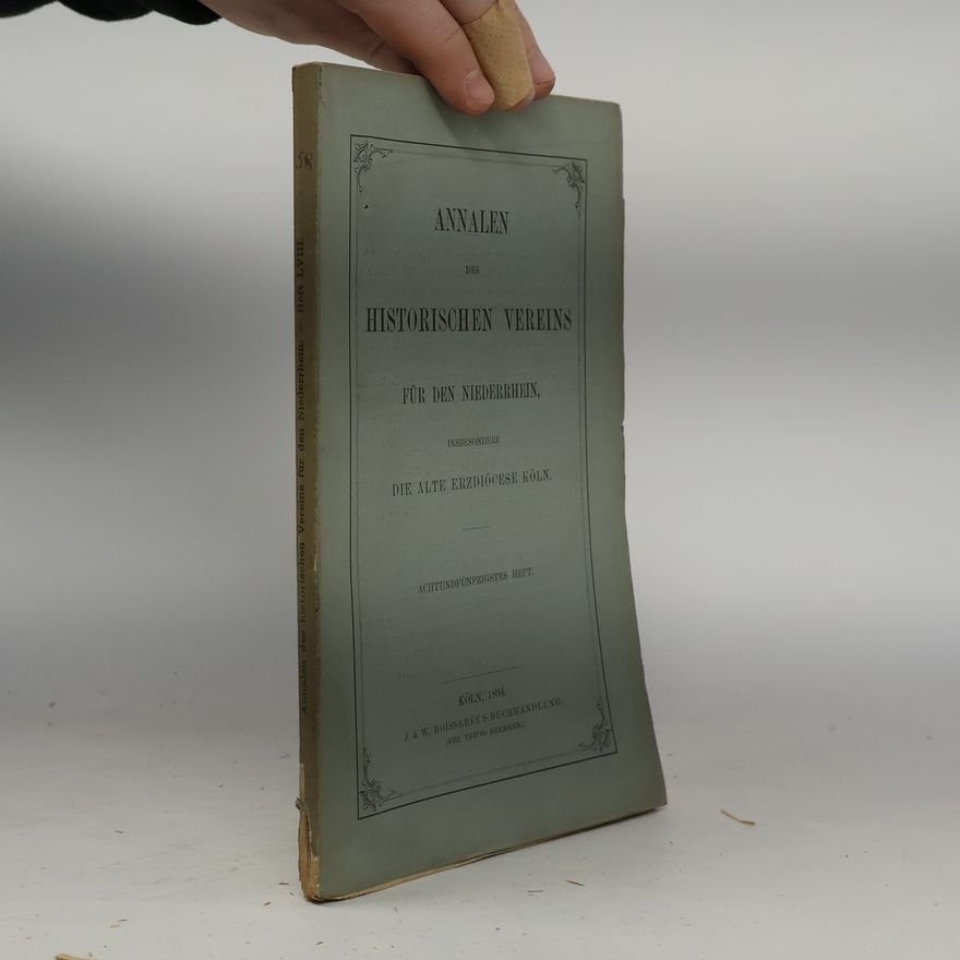 Autorenkollektiv Annalen des historischen Vereins für den Niederrhein