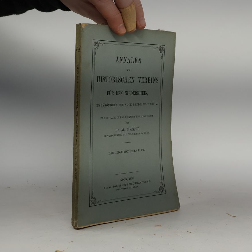 Collectif d'auteurs Annalen des historischen Vereins für den Niederrhein