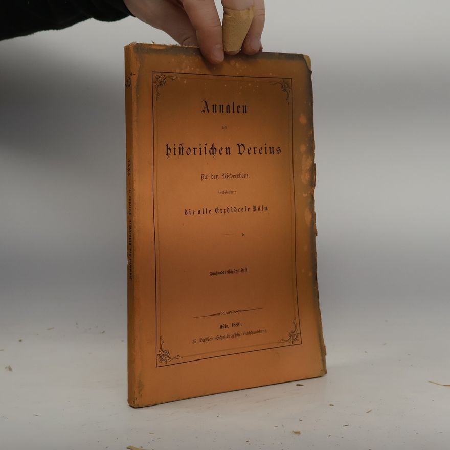 Kolektiv autorů Annalen des historischen Vereins für den Niederrhein
