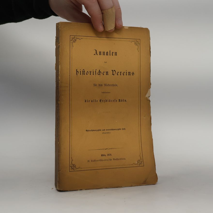 Kolektiv autorů Annalen des historischen Vereins für den Niederrhein