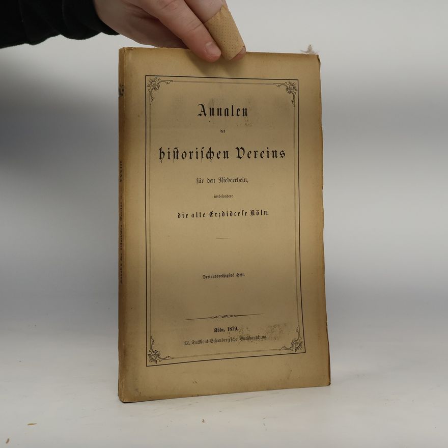 Kolektiv autorů Annalen des historischen Vereins für den Niederrhein