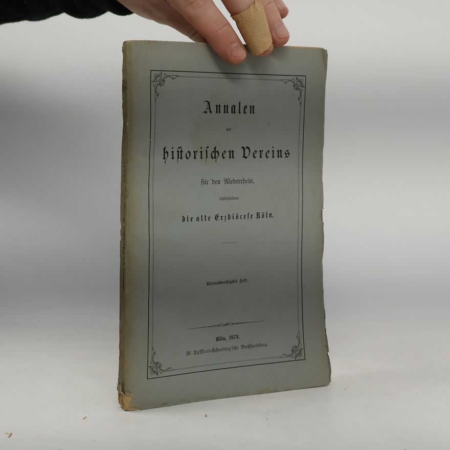 Kolektiv autorů Annalen des historischen Vereins für den Niederrhein