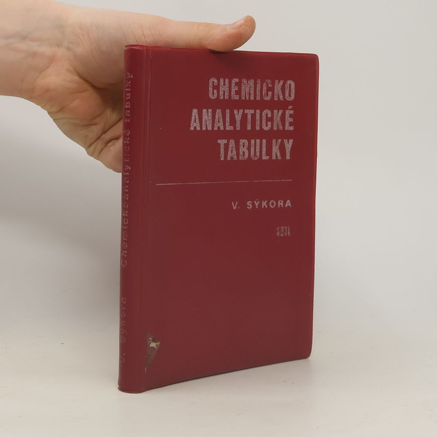 Václav Sýkora Chemickoanalytické tabulky