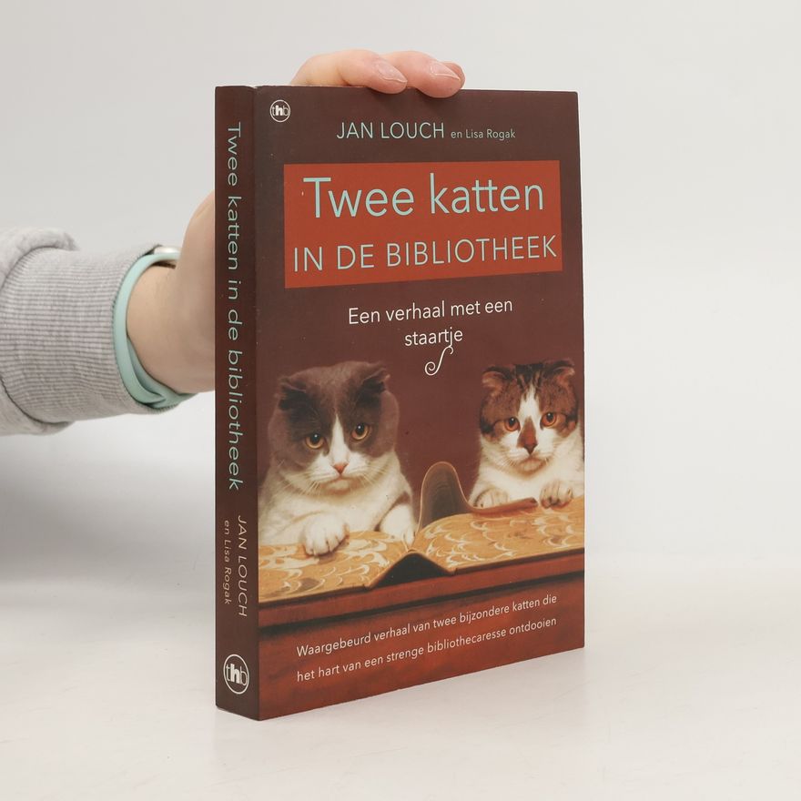 Jan Louch Twee katten in de bibliotheek