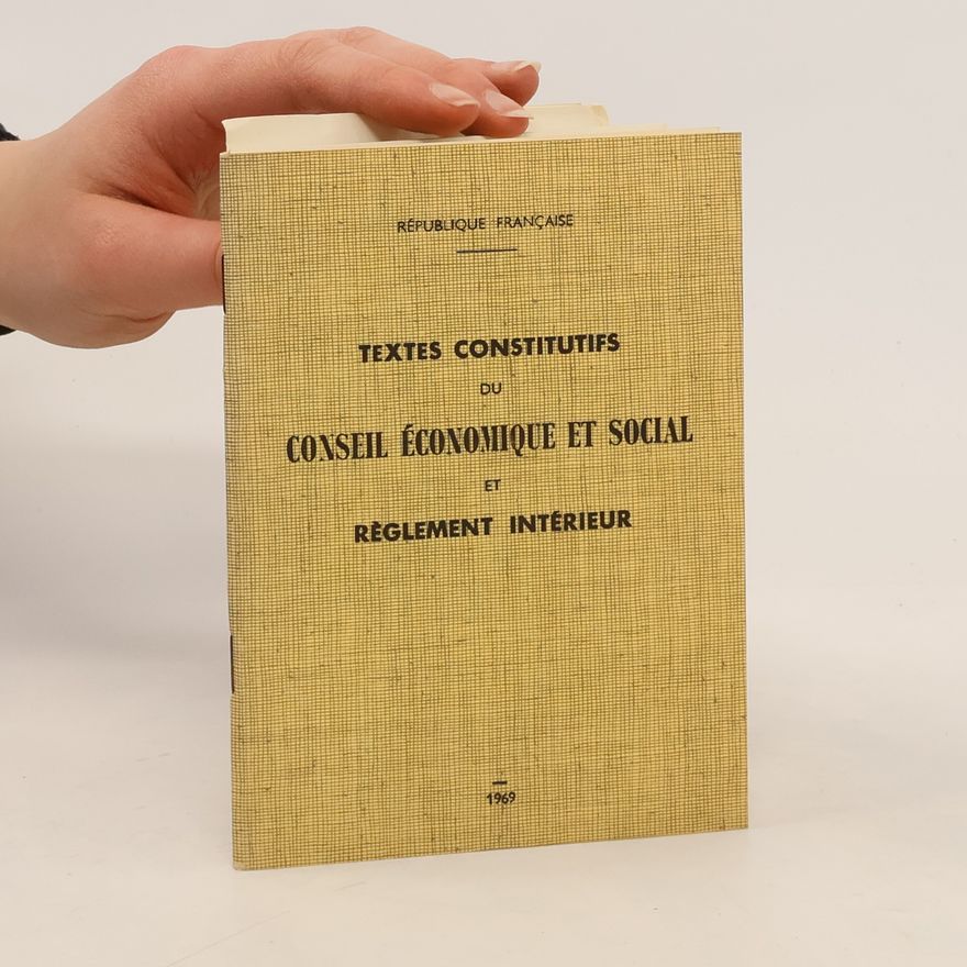 Autorenkollektiv Textes constitutifs du Conseil économique et social et règlement intérieur