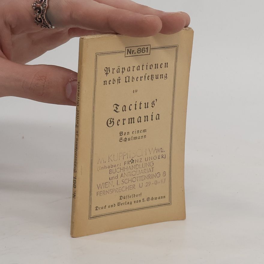 AA.VV. Präparationen nebst Übersetzung zu Tacitus' Germania