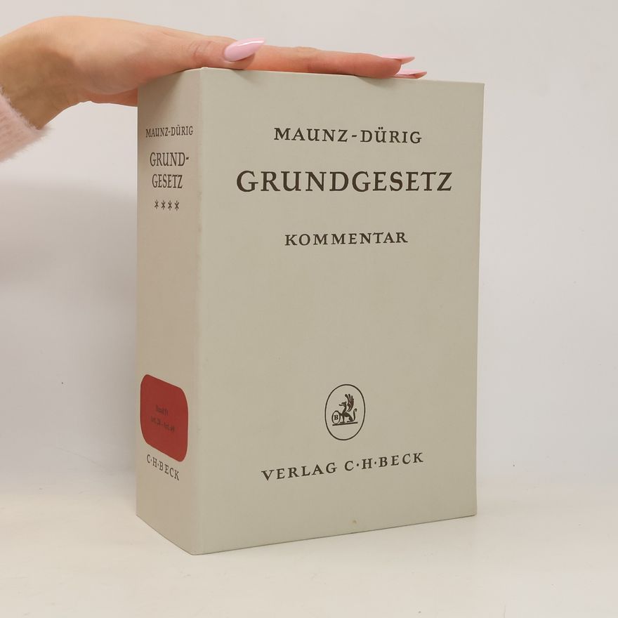 Günter Dürig Grundgesetz IV.