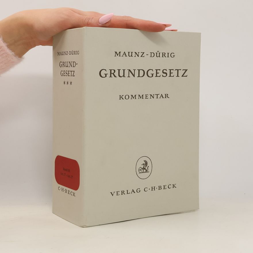 Günter Dürig Grundgesetz III.