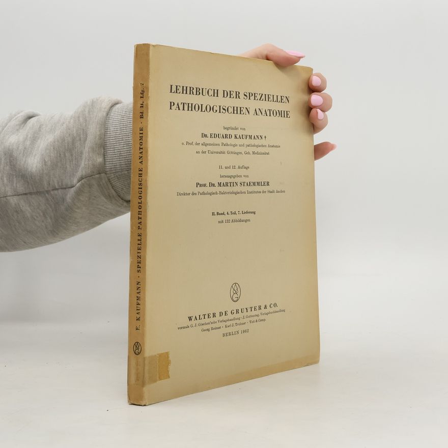 Martin Staemmler Lehrbuch der speziellen pathologischen Anatomie