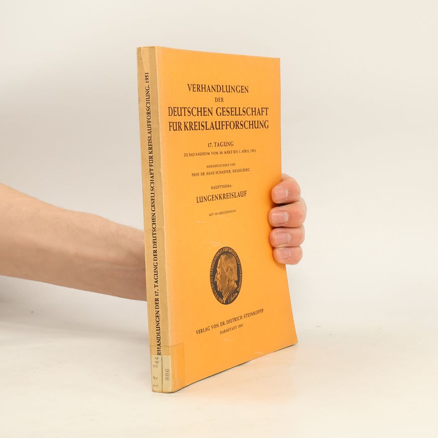 AA.VV. Verhandlungen der Deutschen Gesellsch aft für Kreislaufforschung