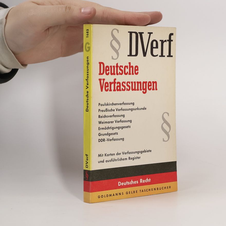 Various authors DVerf – Deutsche Verfassungen