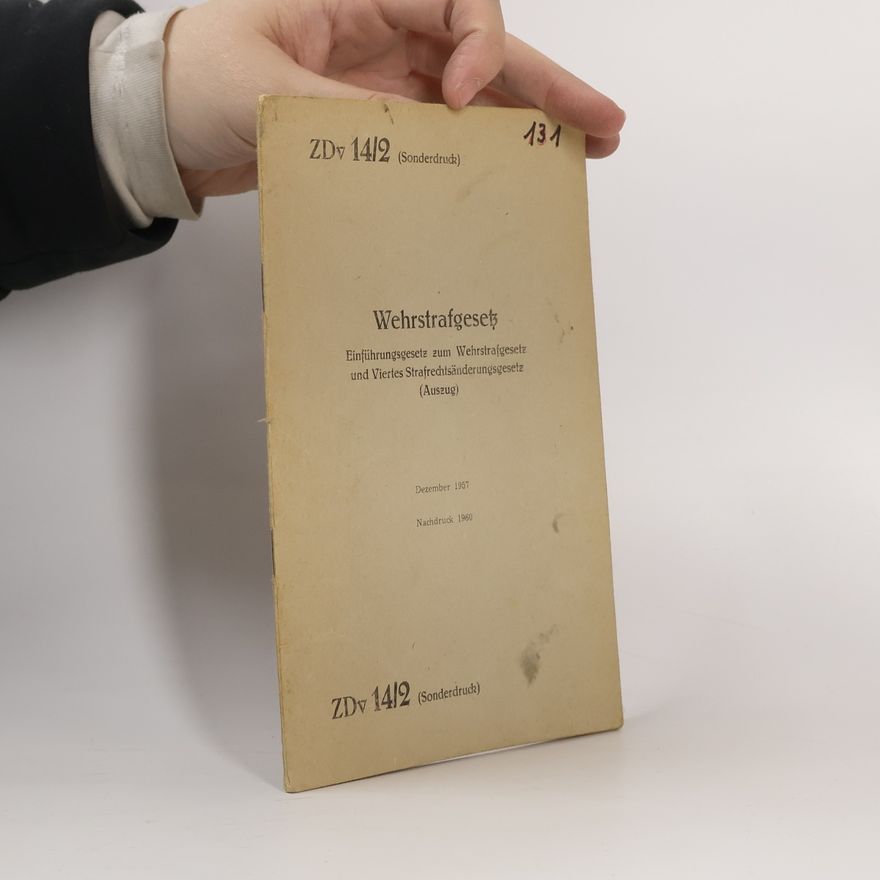 Autorenkollektiv Wehrstrafgesetz