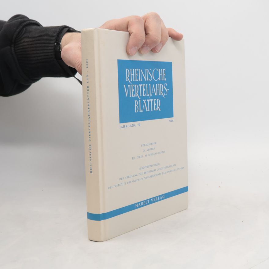Autorenkollektiv Rheinische Vierteljahrblätter. Jahrgang 70