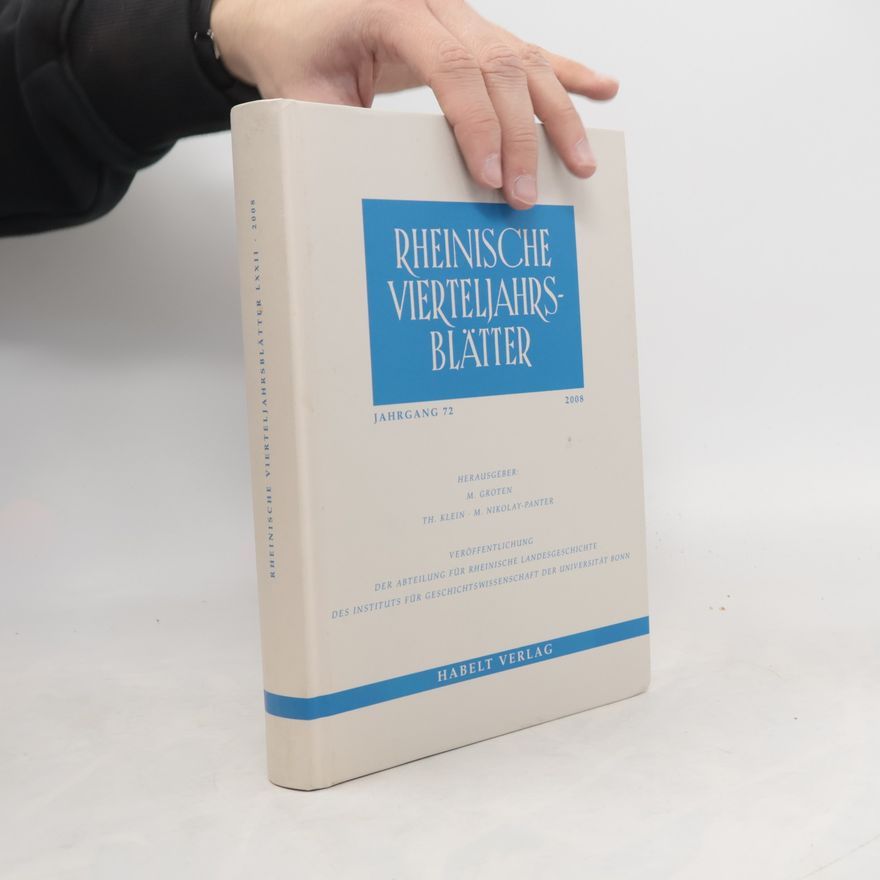 Collectif d'auteurs Rheinische Vierteljahrsblätter. Jahrgang 72