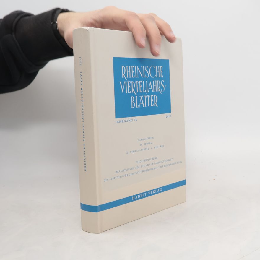 Collectif d'auteurs Rheinische Vierteljahrsblätter