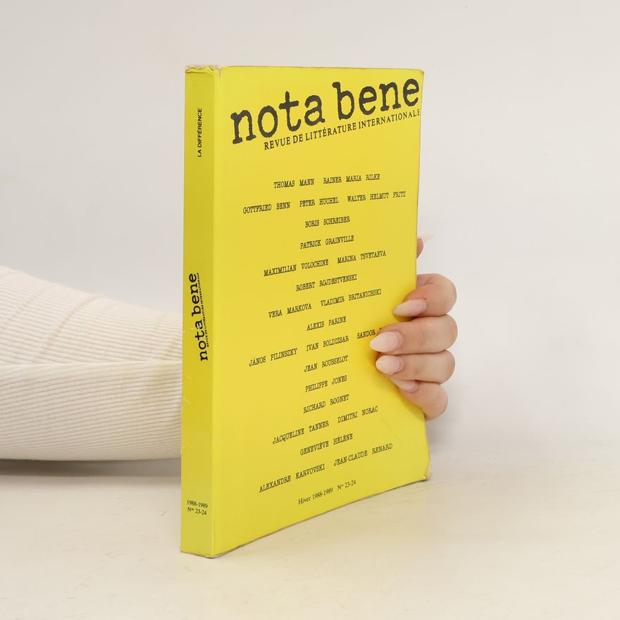 Geneviève Hélène Nota bene n 23/24 (Revues)