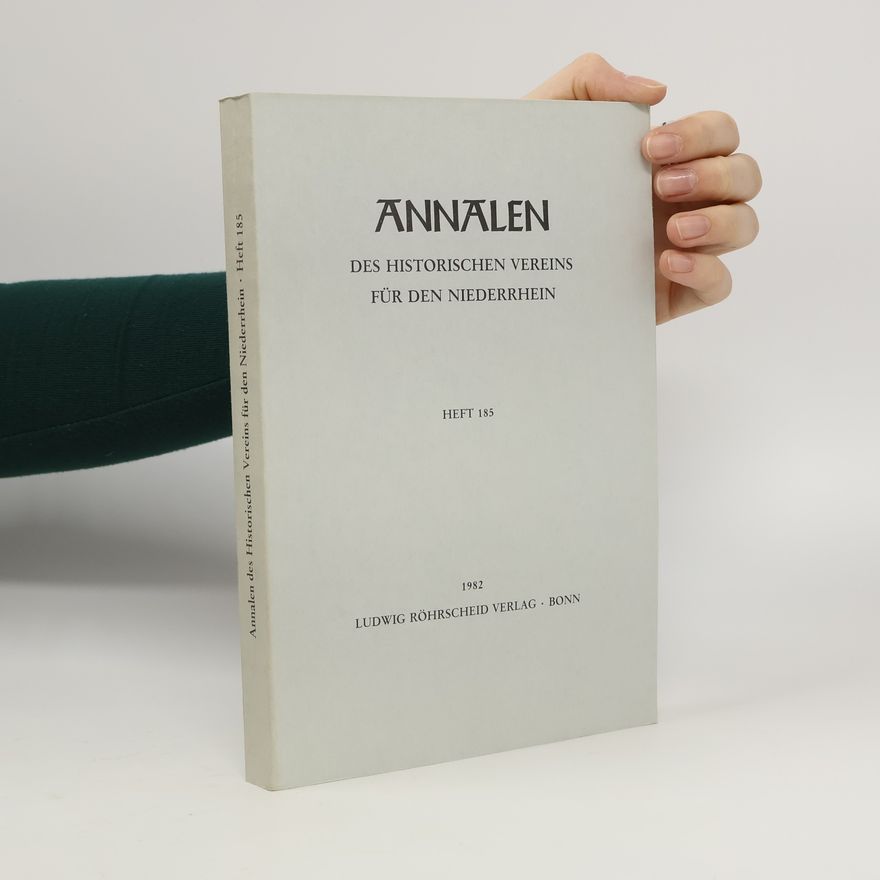 Collectif d'auteurs Annalen des Historischen Vereins für den Niederrhein 185