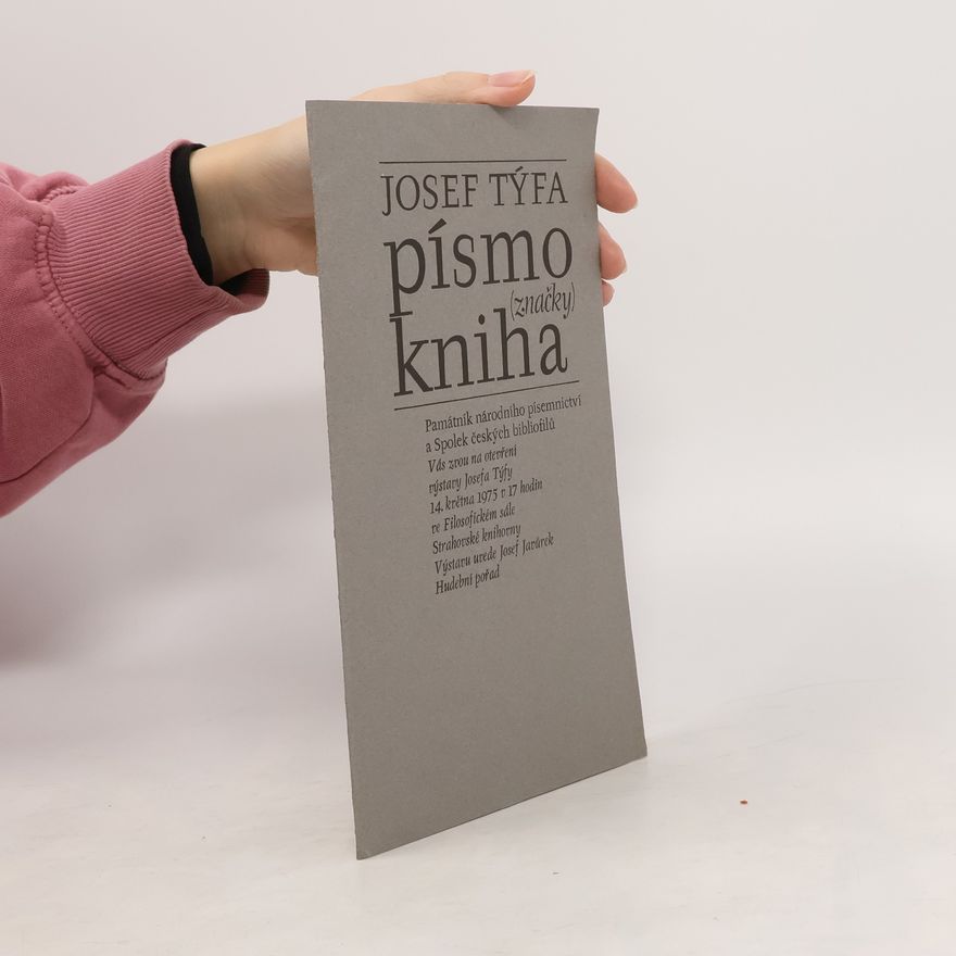 Josef Týfa Písmo kniha