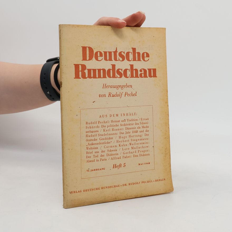 Collectif d'auteurs Deutsche Rundschau. Heft 5