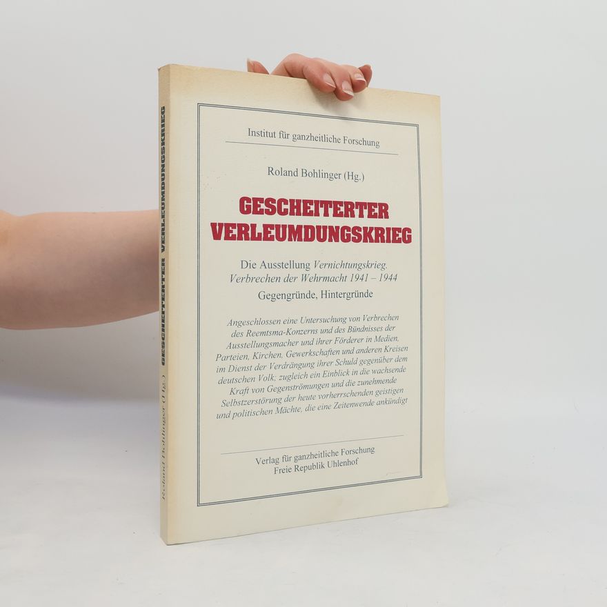 Various authors Gescheiterter Verleumdungskrieg