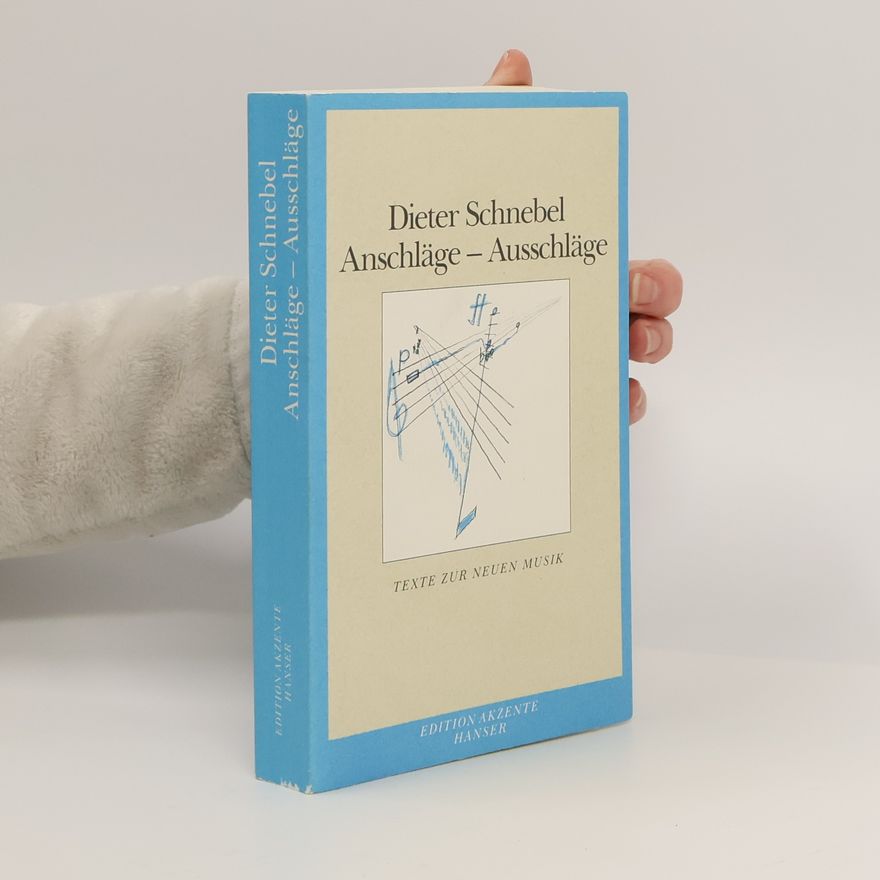 Dieter Schnebel Edition Akzente: Anschläge-- Ausschläge