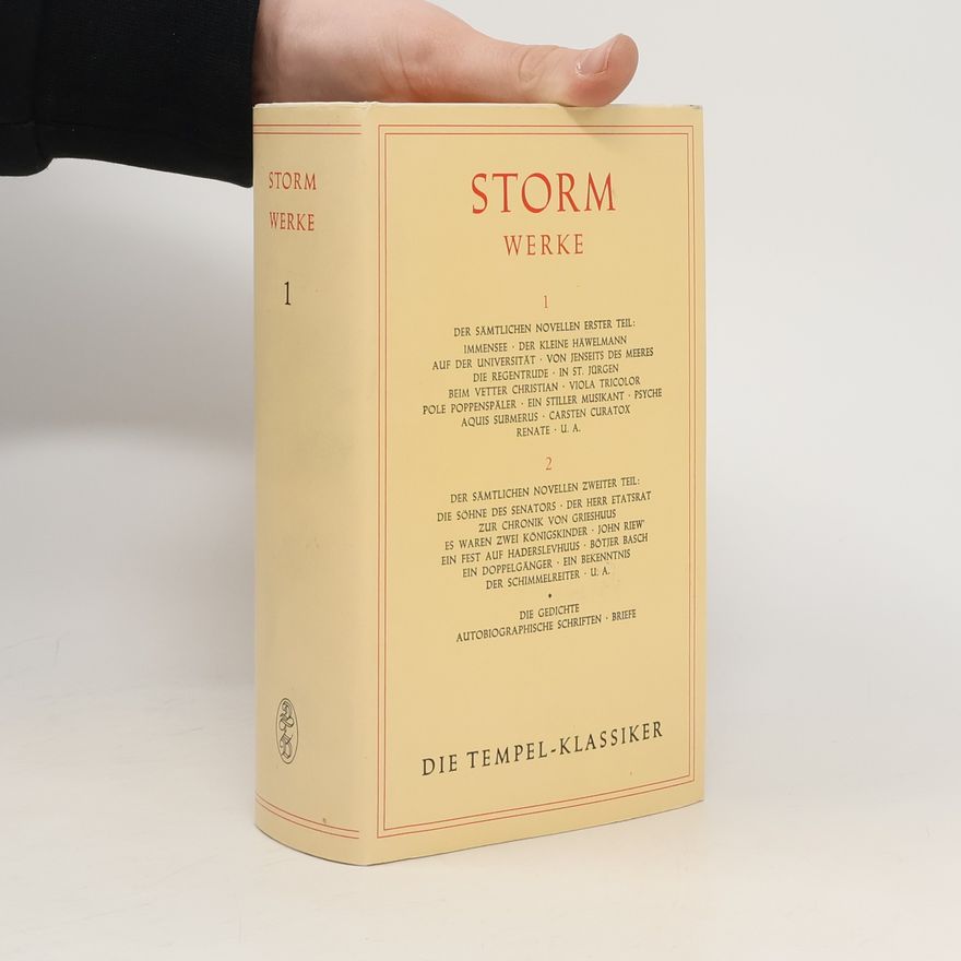Theodor Storm Sämtliche Werke. Band 1