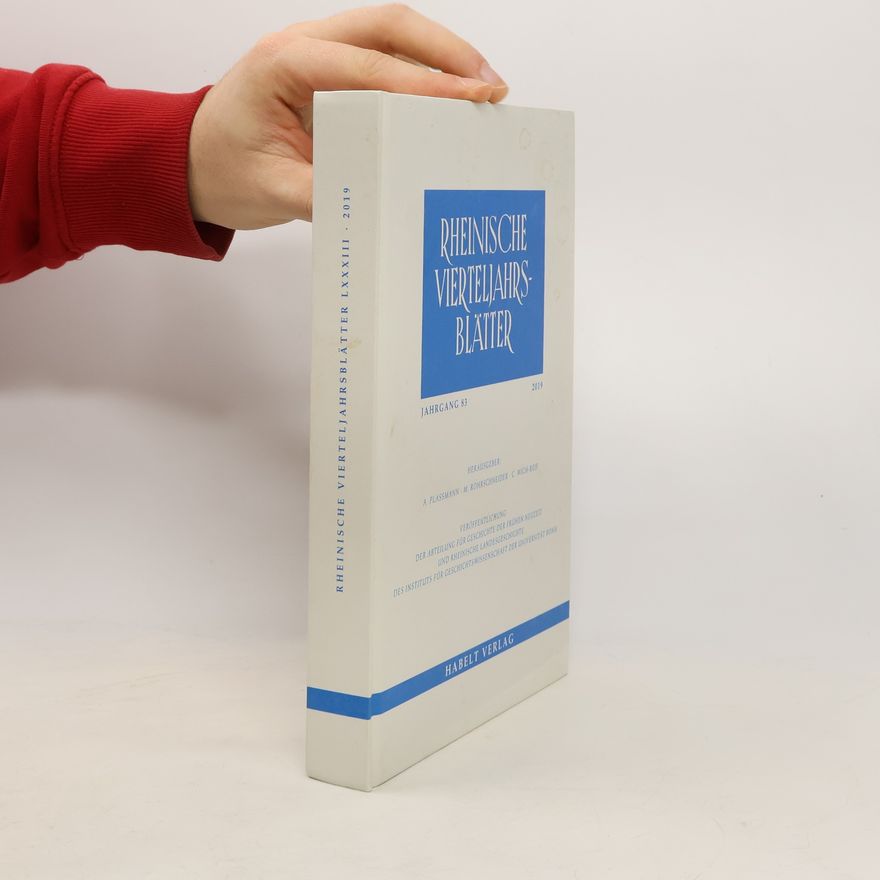 Autorenkollektiv Rheinische Vierteljahrsblätter. Jahrgang 83