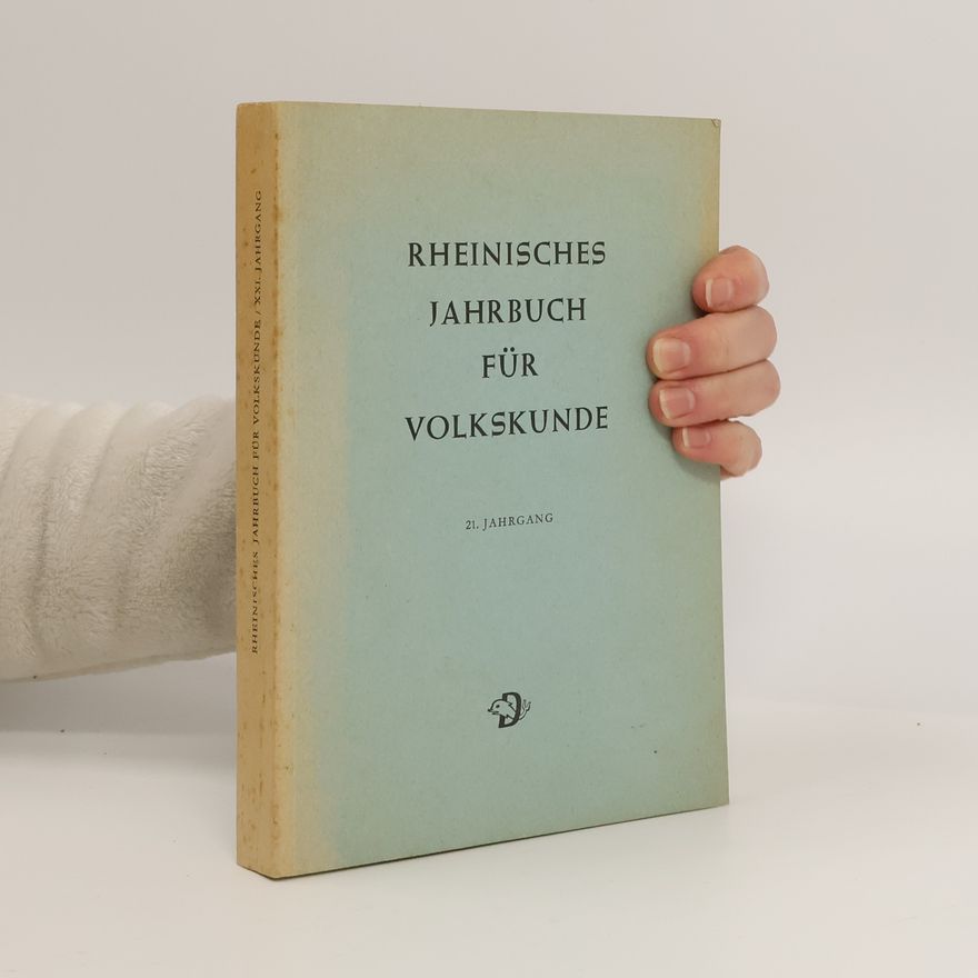 Various authors Rheinisches Jahrbuch für Volkskunde