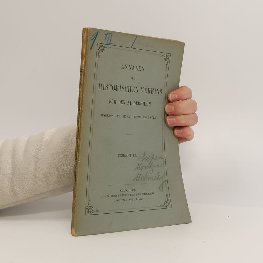 Collectif d'auteurs Annalen des Historischen Vereins für den Niederrhein
