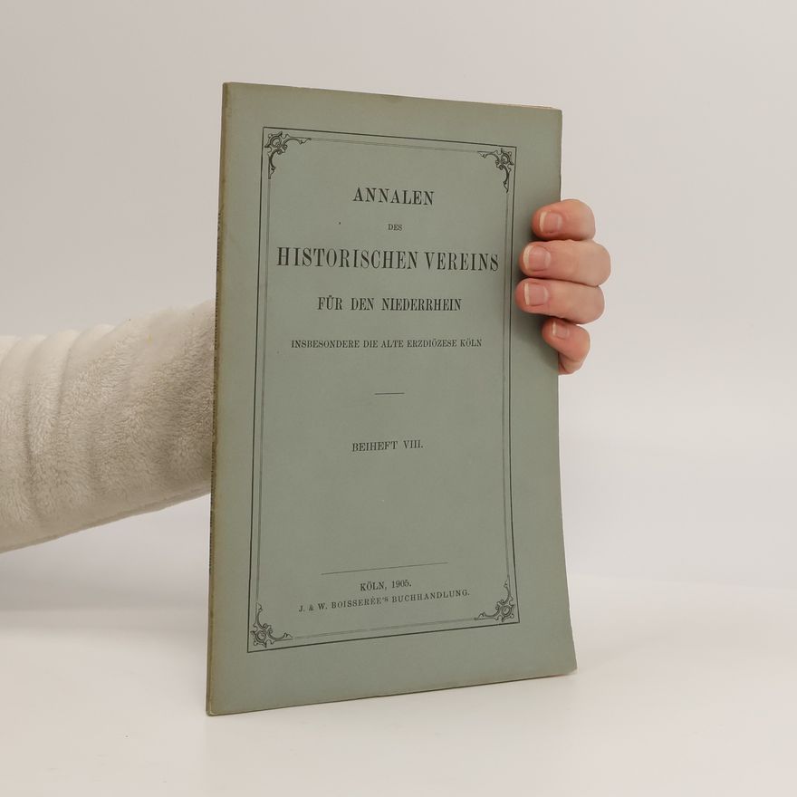 AA.VV. Annalen des Historischen Vereins für den Niederrhein